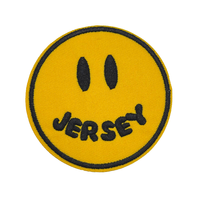 Patch brodé en chenille personnalisé « Positive Living », thermocollant, écologique, avec fleur et message motivant, pour chapeau, sac à dos, veste, DIY