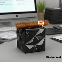 Torche de table multifonctionnelle de luxe, coupe-vent, en métal, briquet à cigare, flamme jet, rechargeable au butane, portable, camping en plein air