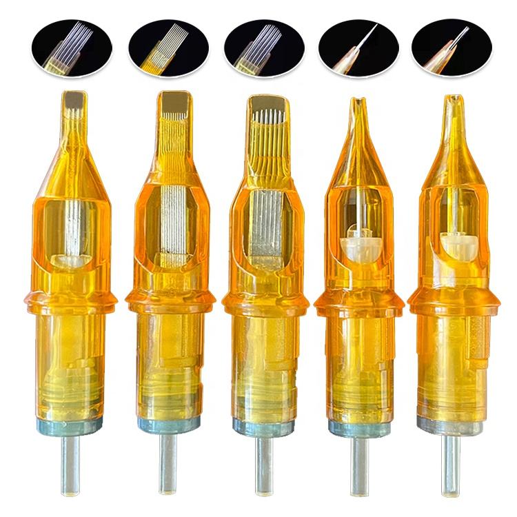 イエロードラゴンフライタトゥーカートリッジニードル 1rl 滅菌済み 20