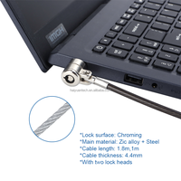 Kunci Tablet NanoSaver Dual Head Twin Key Type Kabel Pengaman Laptop 1.8m Anti Maling Kunci Kabel Notebook untuk iPad Tablet