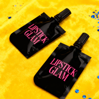 Sachets d'emballage cosmétique personnalisés, petits sachets de 10 ml et 20 ml avec bec verseur et brosse pour gloss à lèvres