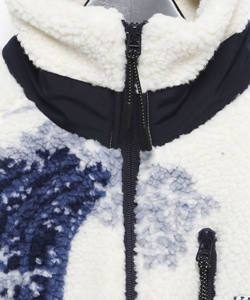 Giacca in pile Sherpa con stampa digitale di lusso personalizzata giacca Sherpa con stampa grafica elegante giacca da trekking all'aperto - Product Image 3