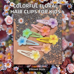 Colorato fiore d'uovo floreale BB fermagli per capelli dolce primavera per bambini nuove mollette per capelli multicolore forchette per capelli Non dannose - Product Image 3
