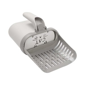 Recogedor y <span class=keywords><strong>Pala</strong></span> para Arena de Gato 2 en 1, Ecológico, de Plástico, con Bolsa de Limpieza y Bolsa para Desechos de Mascotas Desmontable - Product Image 1