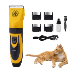 Popular pro popüler en iyi köpek saç kesme makinası Pet bakım giyotin akülü kedi ve köpek epilasyon robot pet saç tıraş makinesi