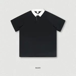 Alta qualidade shirt design logotipo alta qualidade algodão polo tshirt em estoque oversized polo t-shirt para homens polo