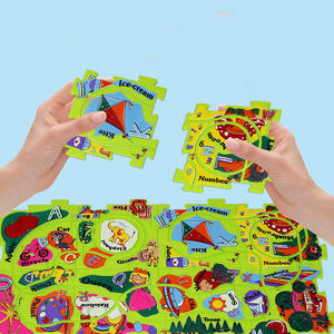 Puzzle pour enfants chauds Puzzle électrique Railcar bricolage ville <span class=keywords><strong>carte</strong></span> scène bâtiment garçons et filles jouets enfants <span class=keywords><strong>Train</strong></span> jouets - Product Image 2