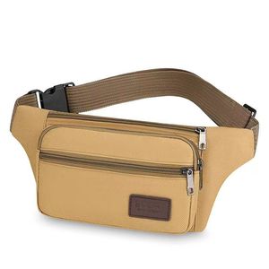 Sac banane vintage en toile grande capacité pour hommes et femmes, sac bandoulière zippé antivol et étanche pour affaires et sport, vente en gros - Product Image 5