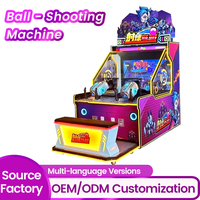 Machine de jeu d'arcade en métal à monnayeur pour 4 joueurs avec simulateur de tir pour parcs d'attractions