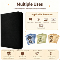 Album classeur en cuir PU à 9 pochettes et 360 emplacements, étanche et anti-poussière, pour collection de cartes TCG, pour enfants