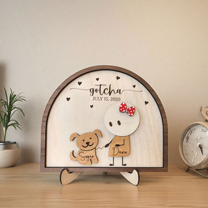 ป้ายไม้คู่รักพร้อมตัดด้วยเลเซอร์สำหรับเป็นของขวัญคู่รักลายนกคู่รักสัญลักษณ์ไม้คู่รักของตกแต่งบ้านทำจากไม้ - Product Image 2