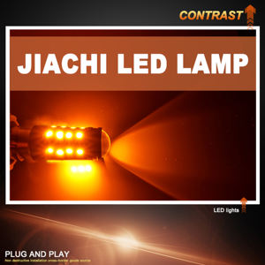 JIACHIダブルコンタクトデュアルビームW21/5W 7443 LEDスイッチバック、ホワイトレッドイエローカラーT20LED電球バックライト3030 SMD - Product Image 2