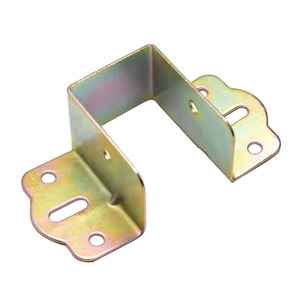 Rail de lit en bois massif en forme de U matériel fonctionnel garde de chevet avec support de poutre de lit crochet prise boucle support de fixation de panneau - Product Image 1