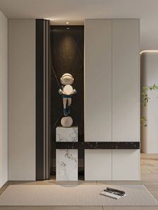 Zapatero de Madera Personalizado con Luz LED para Interiores y Exteriores, para Sala de Estar, Dormitorio, Entrada y Almacenamiento - Product Image 3