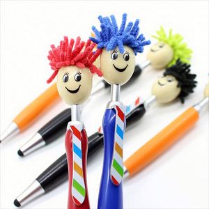 <b>Creative</b> Cartoon Doll Mop Head Metal Ballpoint With Logo <b>Gift</b> Rollerball Pen Customizable for Children and Schools - Product Image 4