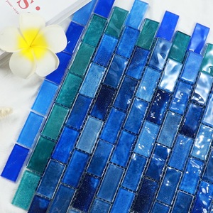 Mosaïque de verre à jet d'encre piscine carreaux de mosaïque piscine et zone humide <span class=keywords><strong>douche</strong></span> Surround Base et murs Villa - Product Image 4