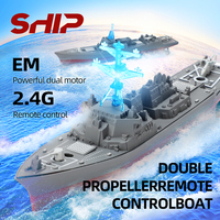2023 nouveau HC-803 Mini bateau RC 2.4G Radio télécommande simulation bateau de guerre été jouets d'eau bateau rc bateau pour enfants garçons