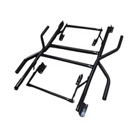 Table de banquet pliante moderne noire avec pieds en métal, plateau en contreplaqué, pieds de table pliants peu encombrants