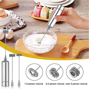 Canadá de individuales y <span class=keywords><strong>tres</strong></span> primavera cabeza automática batidor cabeza electrónica vaporizador de leche con soporte - Product Image 5