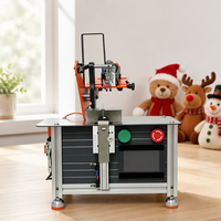 Machine automatique d'attache d'étiquettes pour jouets en peluche de Noël, système de pistolet d'étiquetage à alimentation automatique de cartes avec écran HD PLC
