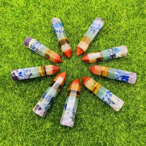 Đá Chữa Bệnh Bằng Pha Lê Mặt Dây Chuyền Hình Cầu Hình Nấm Bảy Luân Xa Hình Trái Tim Tình Yêu Kim Tự Tháp Bảy Luân Xa - Product Image 5