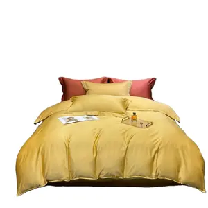 Soft Single Bed Bedsheets Cotton Silk Sets Duvet Cover Top Quality Bedding Set