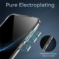 Étuis de téléphone portable en TPU PC avec béquille métallique pliable pour Samsung Galaxy S24 S23 Ultra Plus 22 S25 S26, étui transparent avec support