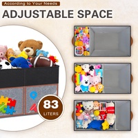 Boîte de rangement pliable multifonctionnelle en tissu réutilisable pour la maison, bac de rangement pliable pour armoire