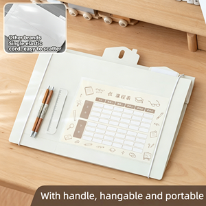 Porte-documents multifonctionnel mural pliable pour suspendre des feuilles <span class=keywords><strong>de</strong></span> test, idéal pour l'école, la salle <span class=keywords><strong>d</strong></span>'étude et la maison - Product Image 4