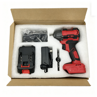 Clé à chocs sans fil 21V portable avec entraînement 3/8, moteur sans balais, batterie au lithium, couple maximal de 500 N.m pour travaux de réparation industrielle