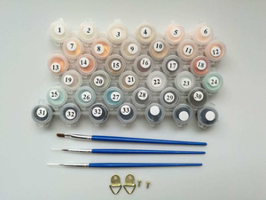 Peinture à l'huile DIY pour débutants, peinture par numéros, cadeau de la Saint-Valentin, toile fleurie, tulipe, art mural DIY - Product Image 4