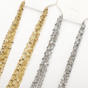 Prix de gros en vrac Bijoux en acier inoxydable plaqué or plat ovale câble en forme de O Designs Collier Chaîne <span class=keywords><strong>pour</strong></span> femmes ou hommes - Product Image 1