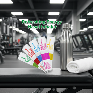 Diffuseur d'huiles essentielles au menthol non médicamenteux OEM <span class=keywords><strong>pour</strong></span> soulager le nez et arrêter de fumer, inhalateur nasal 2 en 1, bâton énergétique - Product Image 2