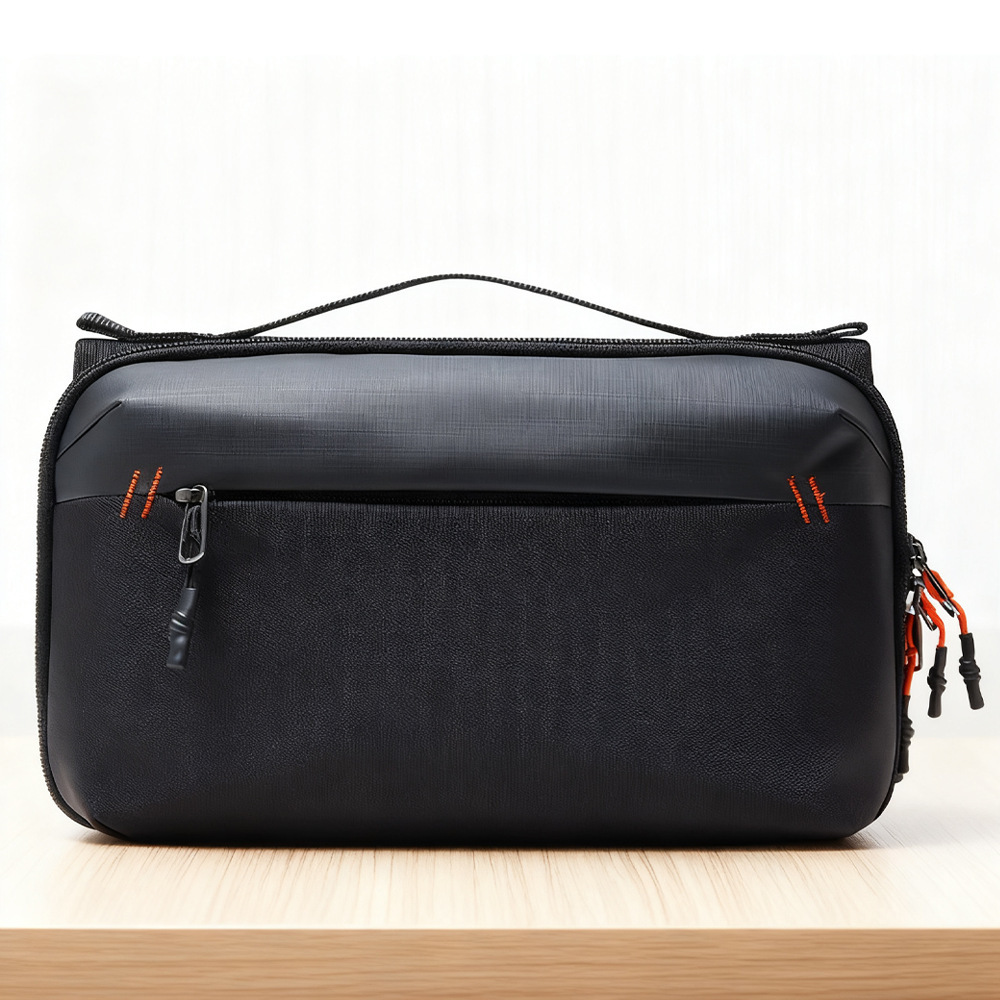Water-repellent film - Large capacity digital storage bag [Black]
