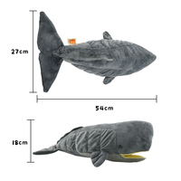 Réaliste cachalot en peluche réaliste Animal marin poupée en peluche doux océan baleine oreiller Simulation mer créature cadeau