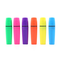 Marcadores Fluorescentes Coloridos para Niños, Regalos Promocionales, Diseño Kawaii, Punta Oblicua, para Uso Escolar y de Oficina