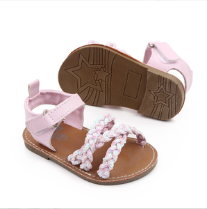 Sandales décontractées scintillantes et respirantes pour petites filles, couleurs mélangées, avec effet couineur - Product Image 6