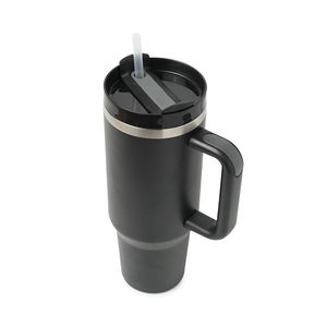 Пользовательские логотип 40oz Двойные стенки из нержавеющей стали вакуумные стаканы портативные бутылки для воды с ручкой и соломой - Product Image 4