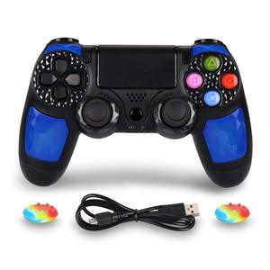 Precio bajo Liquidación Alta calidad Inalámbrico BT P4 Controlador de juegos Juego de función completa Controladores de joystick de doble choque para <span class=keywords><strong>PC</strong></span> - Product Image 6