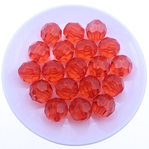 Rentay AFB003 16mm <strong>Black</strong> <strong>Round</strong> 32 Faceted Acrylic <strong>Beads</strong> for Kids Necklace Making - Product Image 5