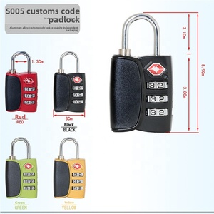 स्टॉक थोक yif s0005 जस्ता मिश्र धातु संयोजन लॉक टीसा कस्टम एंटी-चोरी पैडलॉक - Product Image 2