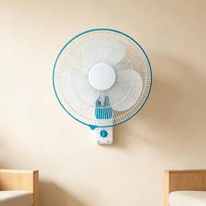 Ventilateur mural domestique le plus vendu, réglable, silencieux, pour salle de bain et chambre, en métal, design commercial à haut débit d'air, modèle Del - Product Image 2