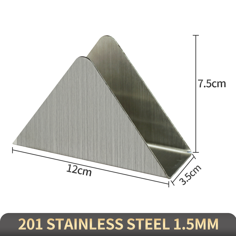 Style triangulaire - Acier inoxydable de couleur naturelle