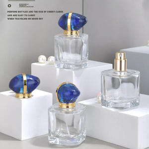 Botella de perfume de cristal de zafiro de 30 ml, botella de perfume independiente con atomizador, botella de repuesto para maquillaje y agua. - Product Image 3