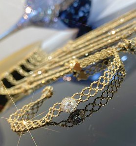 กำไลข้อมือเพชรแท้ Xinfly 18K ทองคำ ดีไซน์เรียบหรู สำหรับผู้หญิง ป้องกันการแพ้ ดีไซน์สวยงาม เหมาะเป็นของขวัญสำหรับเธอ - Product Image 5