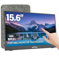 Écran portable tactile 15,6 pouces 60 Hz FHD 1080P, surface mate anti-reflet, écran externe pour ordinateur portable