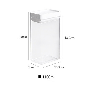 1300ml 1600ml Organización de cocina Contenedores de almacenamiento de plástico 460ml 700ml 950ml Contenedores herméticos de almacenamiento de alimentos con tapas - Product Image 3