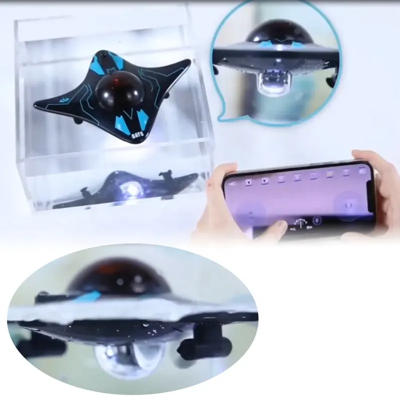 최신 6CH RC 보트 HD 수중 카메라 장난감 보트 앱 아이들을위한 원격 제어 카메라 rc 장난감