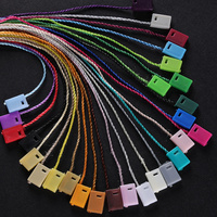 Patch de vêtement avec clip d'étiquette de pendentif de corde en nylon suspendu imprimé et corde d'étiquette de vêtement
