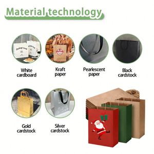 Emballages pour la livraison de pizzas en restauration, impression offset personnalisée, votre propre logo, sacs en papier kraft recyclables avec poignées - Product Image 4